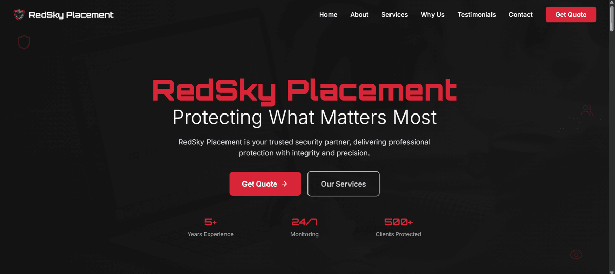 RedSky Placement Website